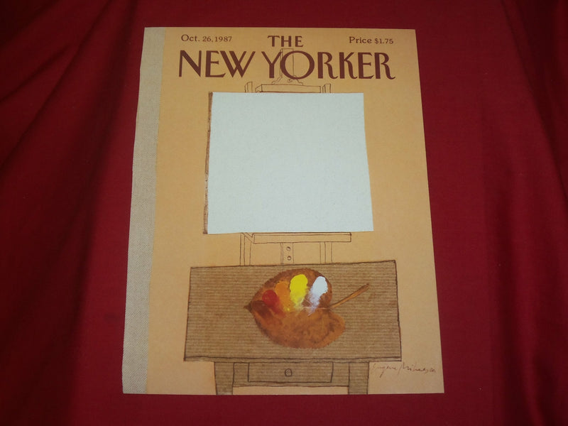 1987 OCTOBER 26 NEW YORKER MAGAZINE FRONT COVER ONLY - GREAT ART FOR FRAMING