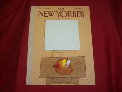 1987 OCTOBER 26 NEW YORKER MAGAZINE FRONT COVER ONLY - GREAT ART FOR FRAMING
