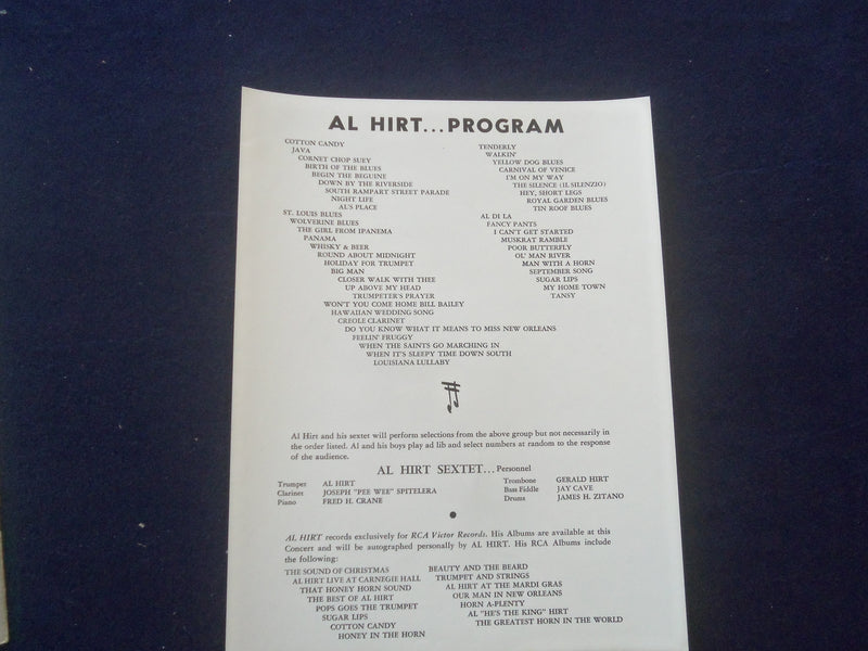 1960'S AL HIRT THE WORLD'S 