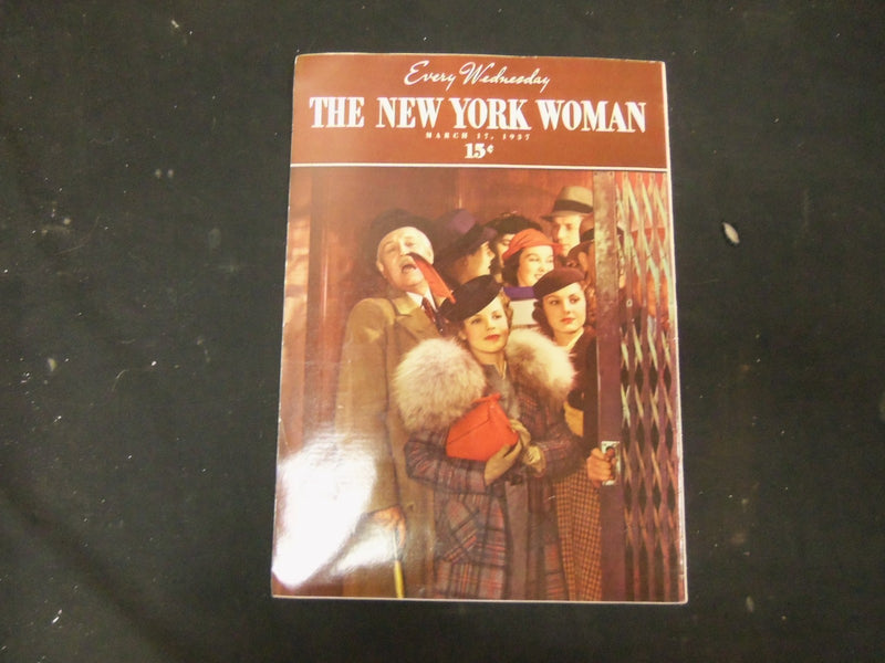 1937 MAR 17 THE NEW YORK WOMAN MAGAZINE - GREAT COVER, STORIES AND ADS - ST 3815
