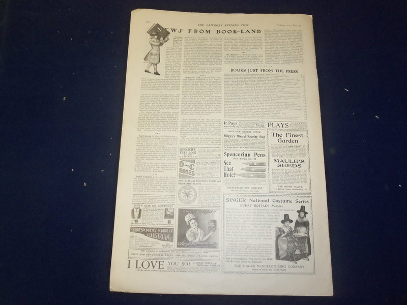 1899 JANUARY 21 THE SATURDAY EVENING POST MAGAZINE - NICE ILLUSTRATIONS - B 6691
