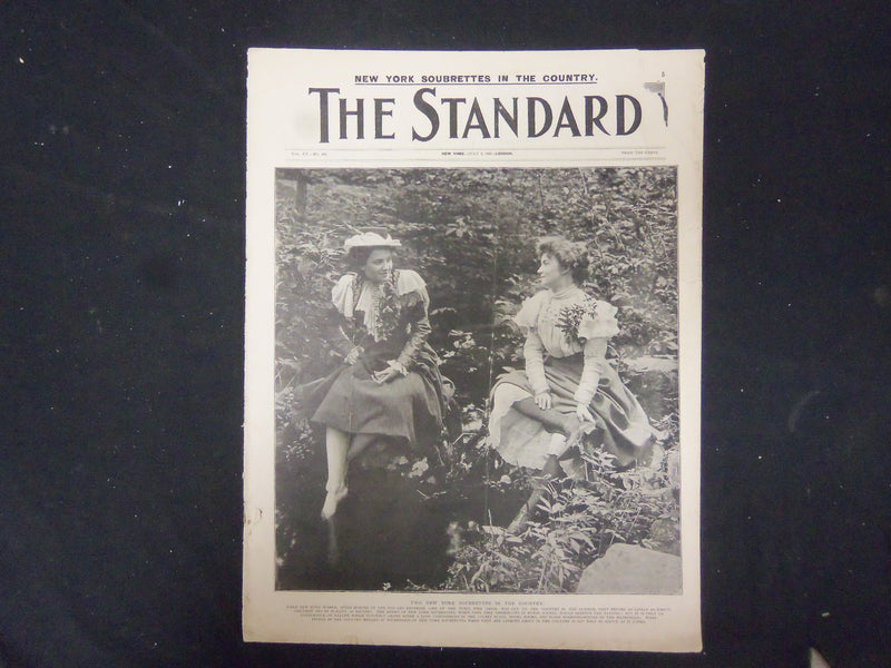 1897 JULY 3 THE STANDARD MAGAZINE - TWO NY SOUBRETTES IN THE COUNTRY - ST 3230