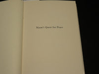 1972 NIXON'S QUEST FOR PEACE BOOK INSCRIBED BY FRANK VAN DER LINDEN - D 449