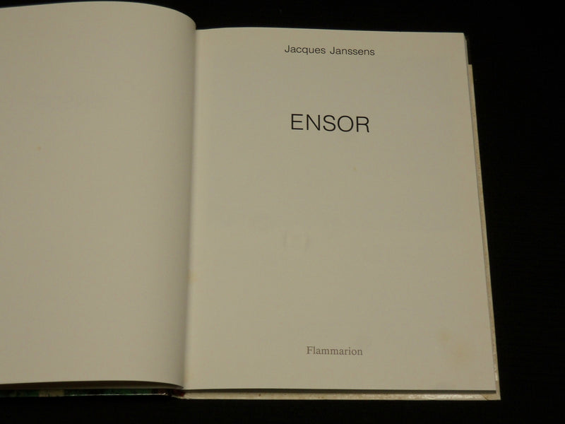 1990 ENSOR HARDCOVER BOOK BY JACQUES JANSSENS - FLAMMARION - R 717J