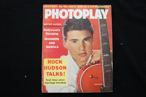 1958 MAY PHOTOPLAY MAGAZINE - RICKY NELSON COVER - B 177S