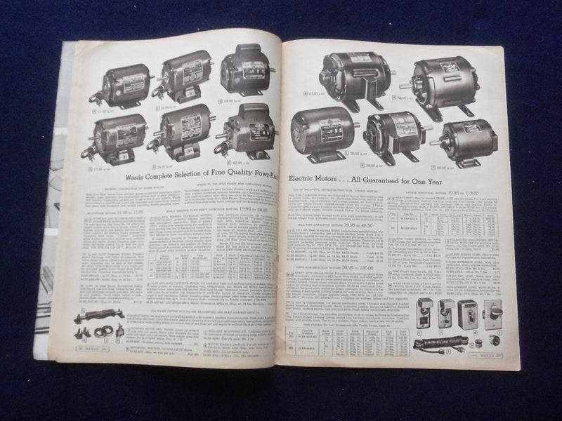 1955-1956 MONTGOMERY WARD POWR-KRAFT POWR-KRAFT POWER TOOL CATALOG - J 8487