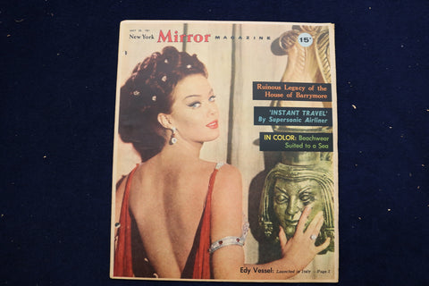1961 MAY 28 NY MIRROR MAGAZINE - EDY VESSEL COVER - E 22269