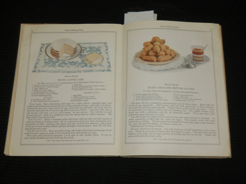 1916 RYZON BAKING BOOK BY MARION HARRIS NEIL - HARDCOVER - KD 7521