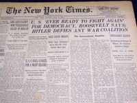 1941 MAY 5 NEW YORK TIMES - HITLER DEFIES ANY WAR COALITION - NT 1318