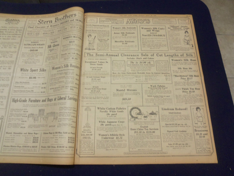 1920 JULY 25 NEW YORK TIMES - FINAL CUP RACE OFF TILL TOMORROW - NT 9338