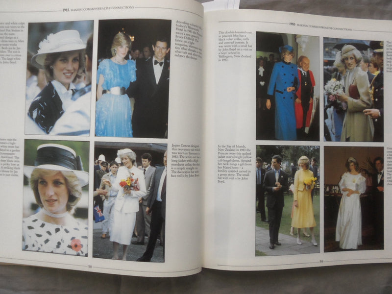 1989 DEBRETT'S THE PRINCESS OF WALES FASHION GUIDE SOFTCOVER BOOK - K 263
