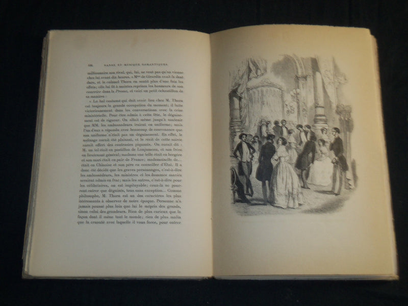 1927 DANSEET ET MUSIQUE ROMANTIQUES BOOK BY MARCEL BOUTERON - FRENCH - KD 5670