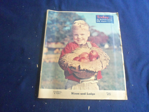 1960 OCT 16 PHILADELPHIA ENQUIRER SUNDAY TODAY MAGAZINE - NIXON & LODGE -B 4164Z