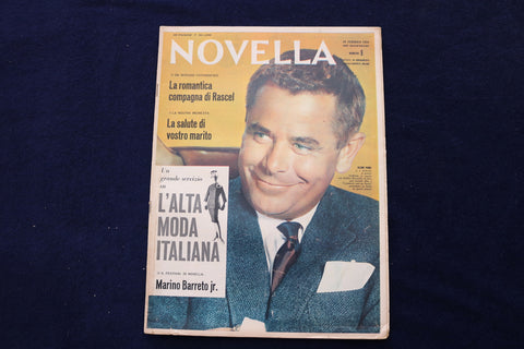 1960 FEBRUARY 28 NOVELLA MAGAZINE - GLENN FORD COVER - ITALIAN - E 23859