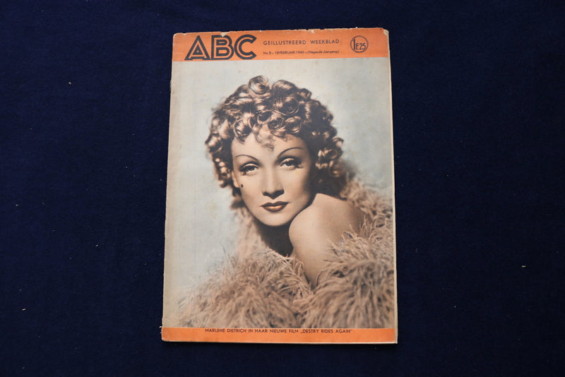 1940 FEBRUARY 18 ABC MAGAZINE - MARLENE DIETRICH - DUTCH COVER - E 23758