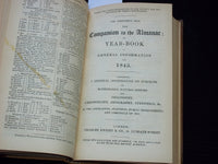 1845 THE BRITISH ALMANAC AND COMPANION VOLUME - LONDON - KD 7590