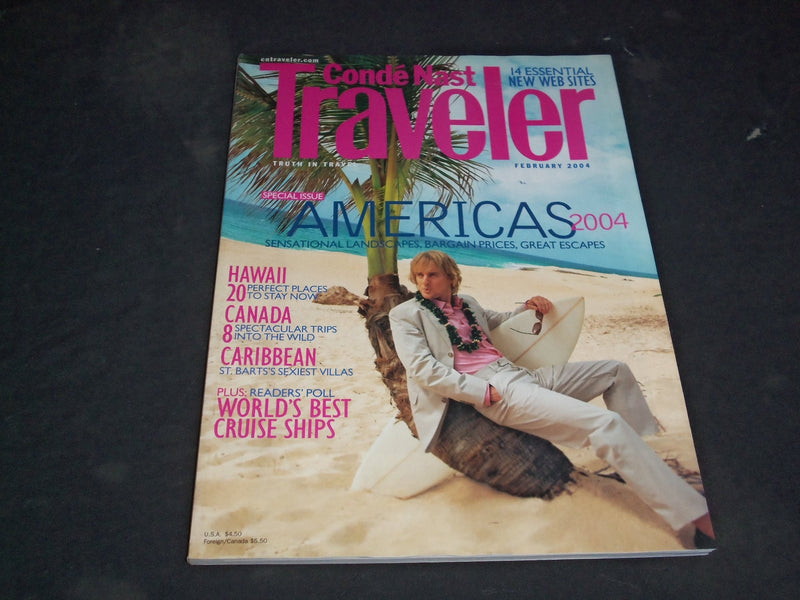 2004 FEBRUARY TRAVELER MAGAZINE - OWEN WILSON - SP 6257