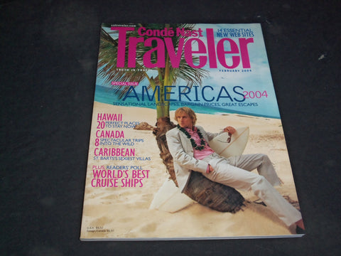 2004 FEBRUARY TRAVELER MAGAZINE - OWEN WILSON - SP 6257