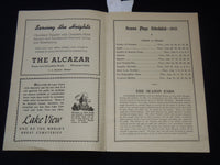 1945 CAIN PARK THEATRE 8TH SUMMER SEASON PROGRAM - CLEVELAND, OHIO - J 8011