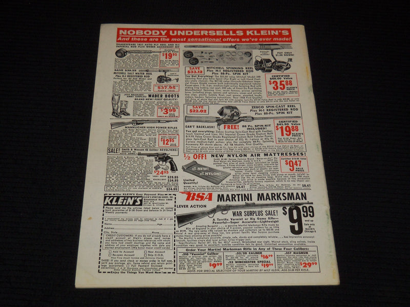 1958 JUNE GUNS MAGAZINE - SULLIVAN LAW MAKES CRIME SAFE COVER - E 12553
