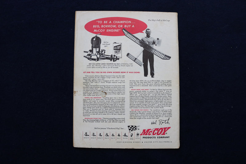 1954 FEBRUARY MODEL AIRPLANE NEWS MAGAZINE - SUPERMARINE SWIFT COVER - E 11507