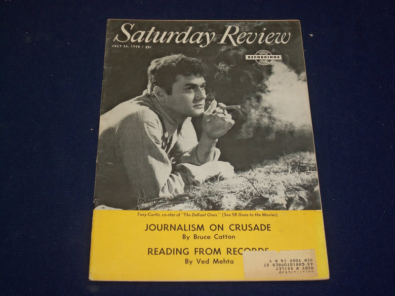 1958 JULY 26 SATURDAY REVIEW MAGAZINE - TONY CURTIS - SP 9461