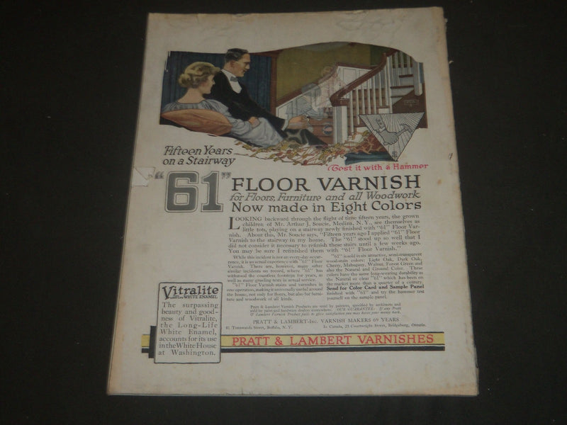 1918 APRIL THE HOUSE BEAUTIFUL MAGAZINE - GREAT PHOTOS & ADS - ST 540