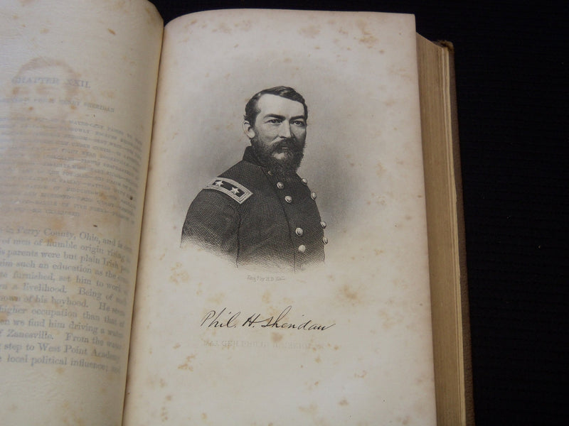 1866 GRANT AND SHERMAN THEIR CAMPAIGNS AND GENERALS VOLUME BY HEADLEY - KD 7867
