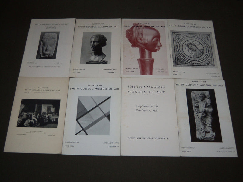1929-1960 SMITH COLLEGE MUSEUM OF ART BULLETINS LOT OF 23 - NORTHAMPTON - O 2673