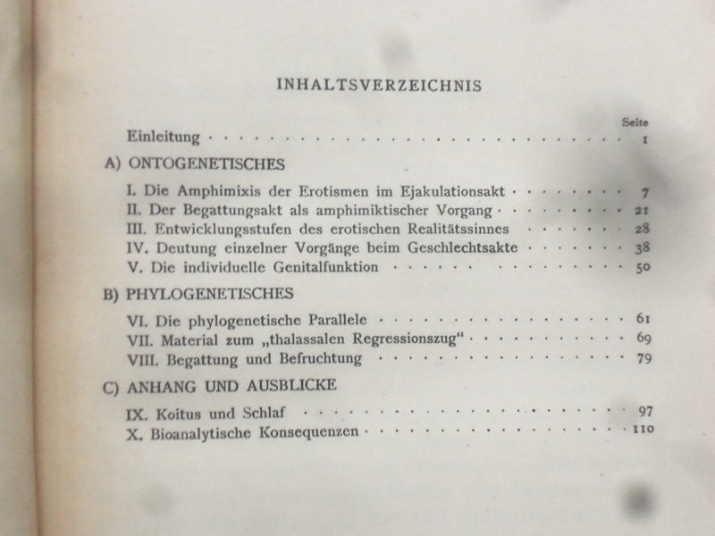1924 VERSUCH EINER GENITALTHEORIE HARDCOVER BOOK- DR. FERENCZI -GERMAN - KD 8997