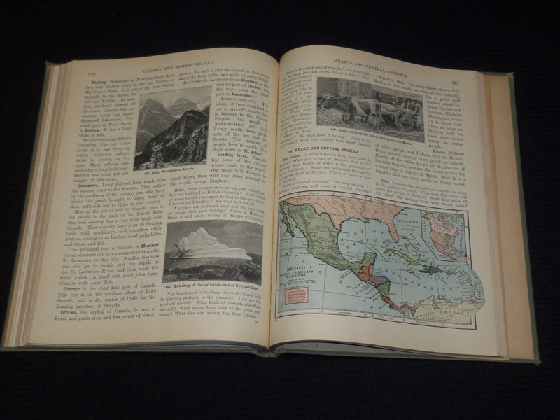 1920 NEW GEOGRAPHY BOOK ONE BY ALEXIS EVERETT FRYE - NICE PRINTS - KD 2951G