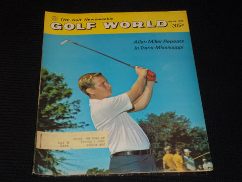 1970 JULY 28 GOLF WORLD MAGAZINE - ALLAN MILLER FRONT COVER - E 6458