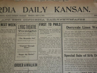 1915 OCTOBER 8-13 CONCORDIA DAILY KANSAN NEWSPAPER - WORLD SERIES - NP 3805