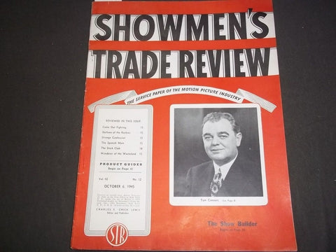 1945 OCT 6 SHOWMEN'S TRADE REVIEW MAGAZINE - GREAT MOVIE ADS - II 4723