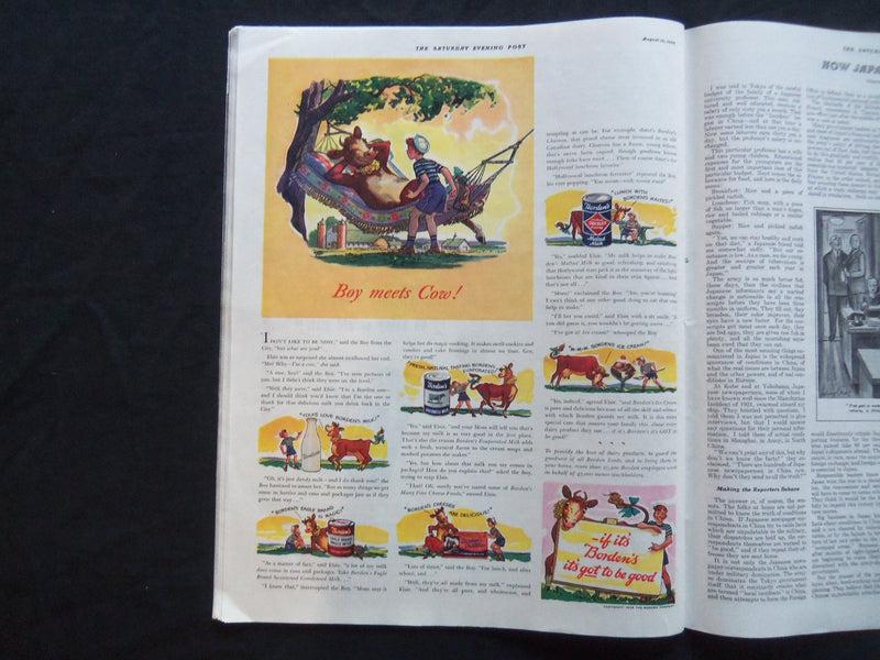 1939 AUGUST 19 THE SATURDAY EVENING POST MAGAZINE - ILLUSTRATED COVER - SP 1794