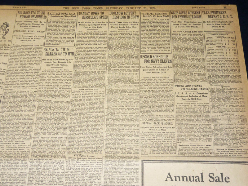 1923 JANUARY 20 NEW YORK TIMES - HOODED BAND REAPPEARS IN MOREHOUSE - NT 7907