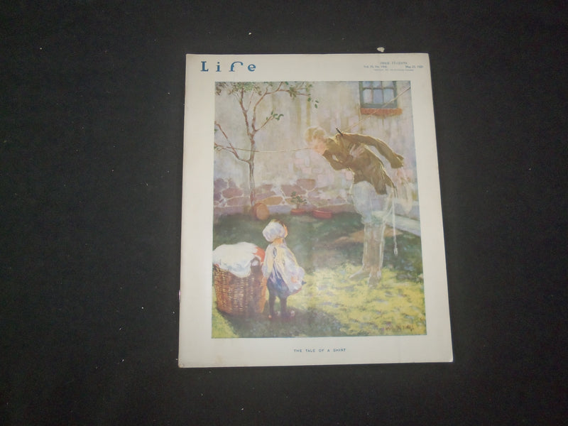 1920 MAY 27 LIFE MAGAZINE - THE TALE OF A SHIRT - L 770X