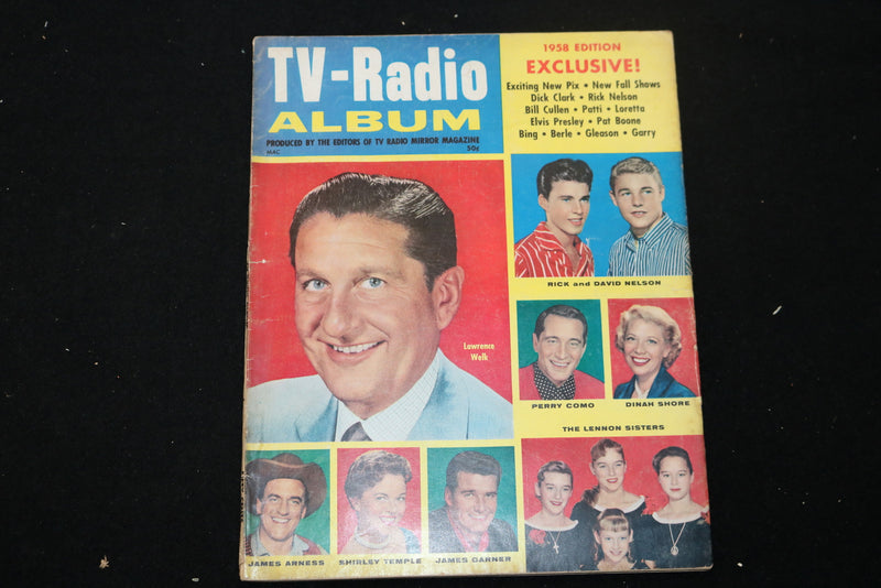 1958 TV-RADIO ALBUM MAGAZINE - LAWRENCE WELK COVER - F 256X