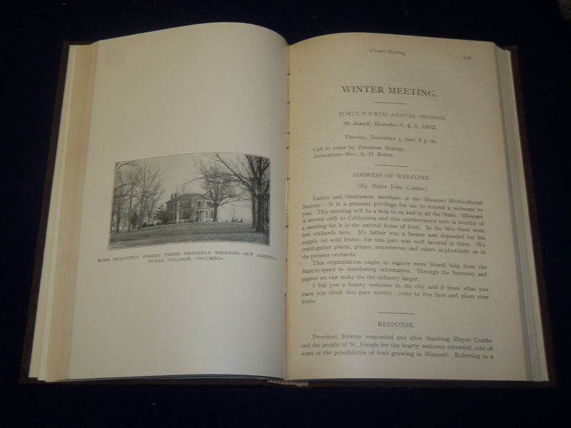 1892 & 1901 MISSOURI HORTICULTUAL SOCIETY ANNUAL REPORT VOLUME LOT OF 2- KD 5590