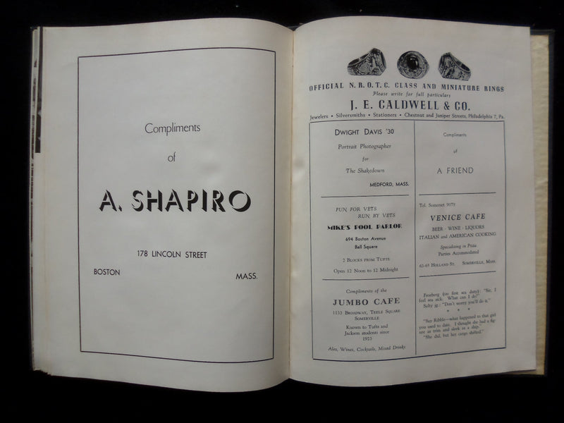 1946 SHAKEDOWN NAVAL RESERVE OFFICERS TUFTS TRAINING CORPS YEARBOOK - YB 3372