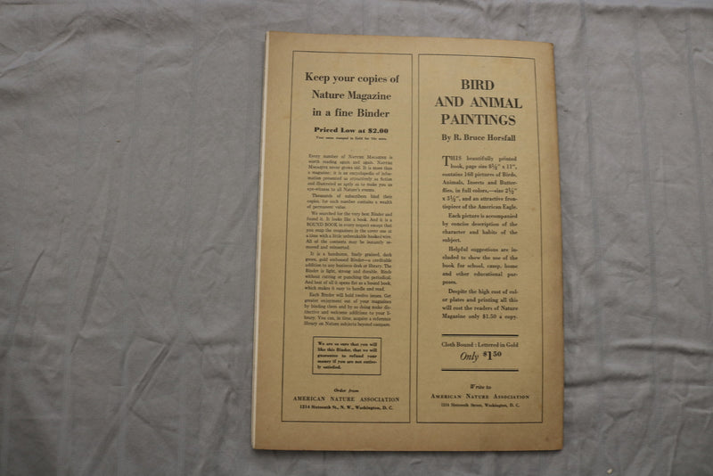 1934 OCTOBER NATURE MAGAZINE - F 255P