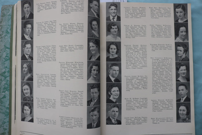 1933 THE BREIDIN COUGLIN HIGH SCHOOL YEARBOOK - WILKES-BARRE, PA - YB 3595