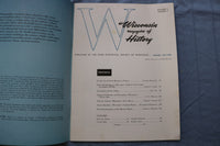 1957-1958 WISCONSIN MAGAZINE OF HISTORY SOFTCOVER BOOKS - LOT 0F 2 - K 715