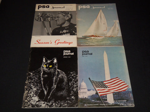 1965-1969 PSA JOURNAL MAGAZINE LOT OF 4 - PHOTOGRAPHIC SOCIETY AMERICA - O 2596N