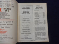 1976 JAN 10 COLLEGE BASKETBALL PROGRAM -PURDUE UNIV VS. UNIV WISCONSIN- SP 1533O