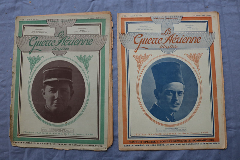 1916-1918 LA GUERRE AERIENNE ILLUSTRE MAGAZINE - FRENCH - LOT OF 20 - O 3857