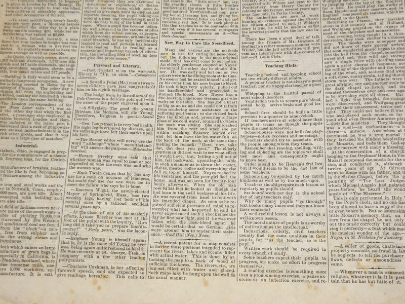 1874 DECEMBER 30 GEAUGA REPUBLICAN NEWSPAPER - CHARDON OHIO - NP 3879J
