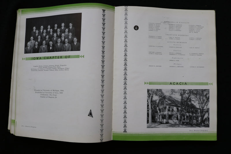 1932 THE HAWKEYE UNIVERSITY OF IOWA YEARBOOK - IOWA CITY, IOWA - YB 3540