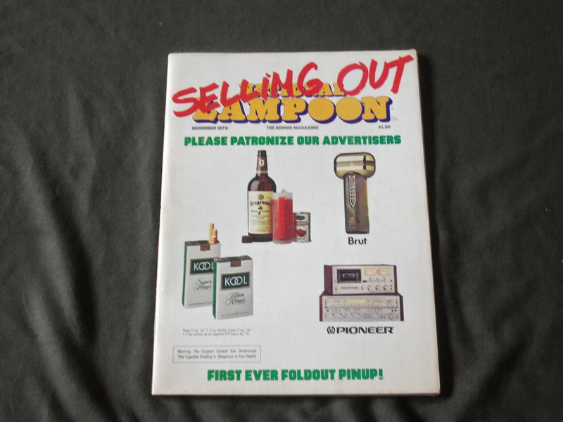 1976 DECEMBER NATIONAL LAMPOON MAGAZINE - SELLING OUT COVER- B 796