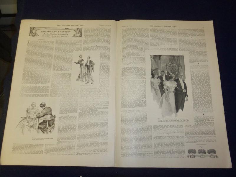 1899 AUGUST 5 THE SATURDAY EVENING POST MAGAZINE-THOMAS B. REED, SPEAKER- B 6712